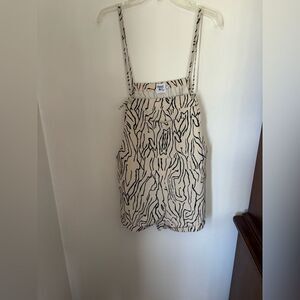 Princess Polly Utopia beige and black romper with pockets size 6